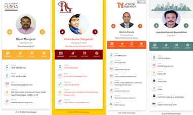 Digital NFC business cards gallery