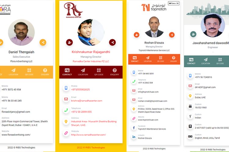 Digital NFC business cards gallery 2