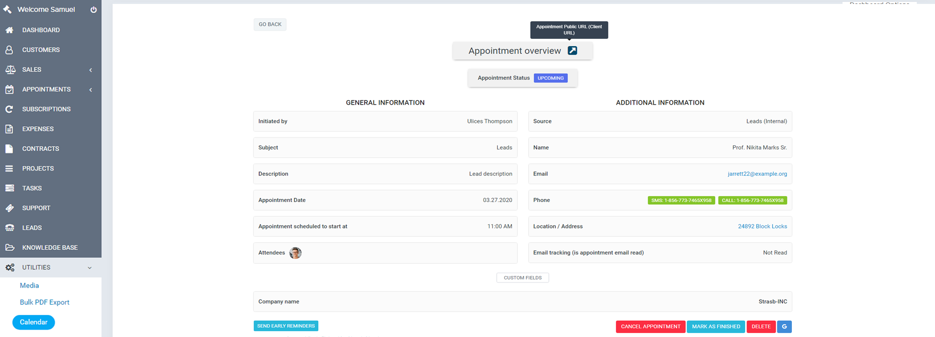 online appointment system