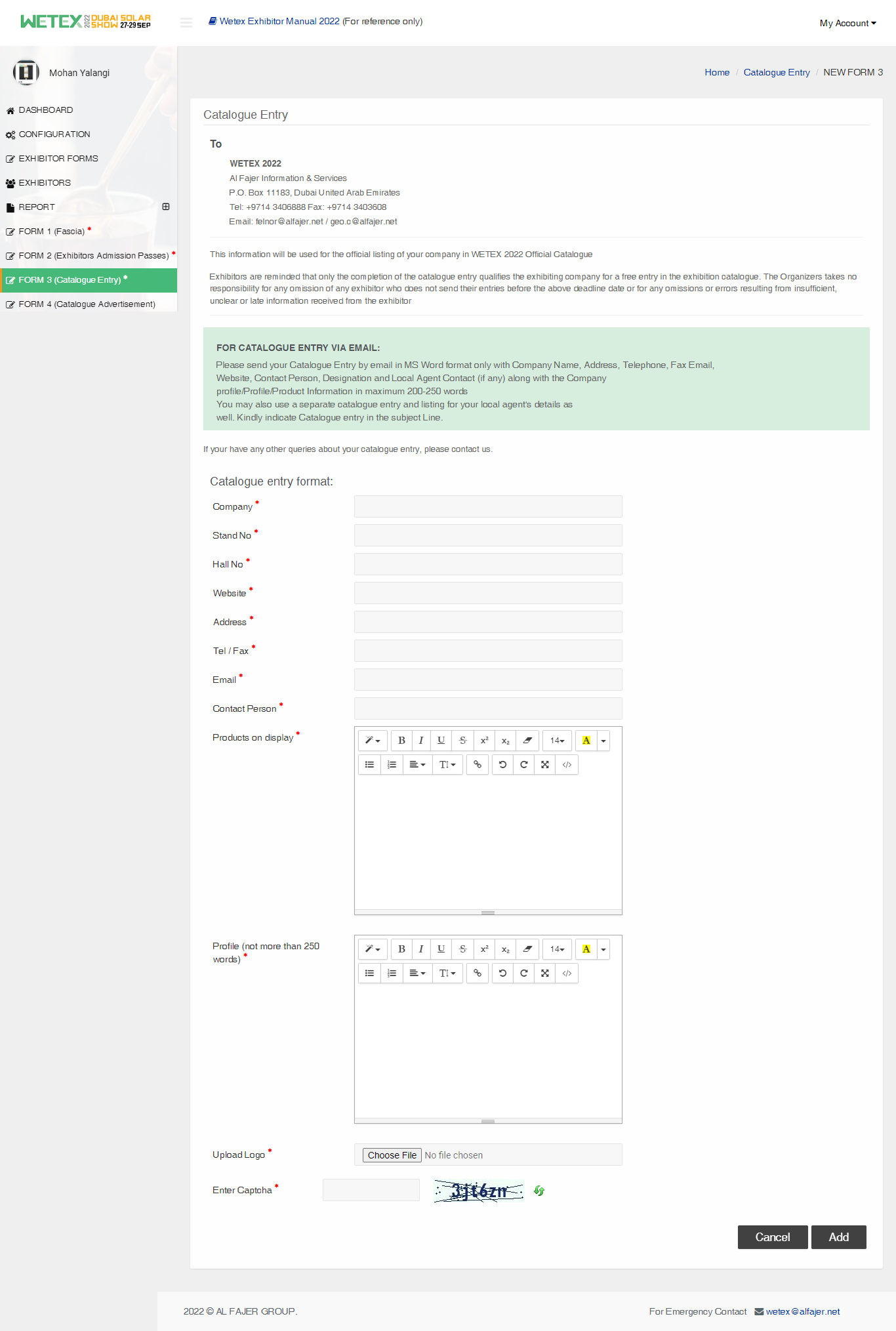 Exhibitor Management System in abu dhabi